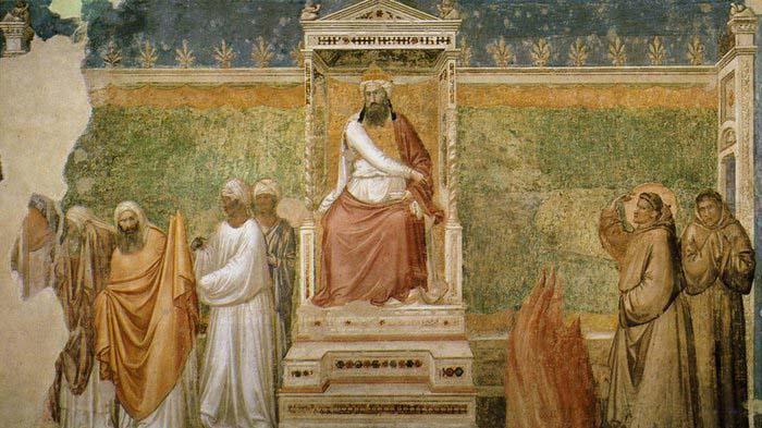 GIOTTO di Bondone St Francis before the Sultan China oil painting art